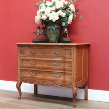 Load image into Gallery viewer, x SOLD Vintage French Chest of Drawers, Square Parquetry Top Chest of 3 Drawers B10905