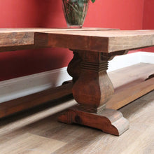 Load image into Gallery viewer, x SOLD One Twin Pedestal European French Style Bench Seat for Dining, Hall or Verandah B11240