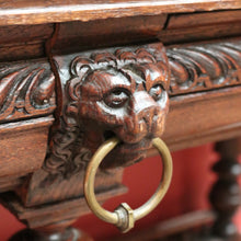 Load image into Gallery viewer, x SOLD Antique French Hall Tables, Lamp or Sofa Table, Antique Oak 2 Drawer Office Desk B10772