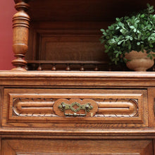 Load image into Gallery viewer, Antique Sideboard, French Oak and Lead Light Two Height Sideboard Hall Cabinet B10864