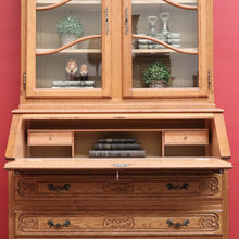Load image into Gallery viewer, x SOLD Vintage French Secretaire Bureau, Chest of Drawers Bookcase Desk Pull out Slides B10470