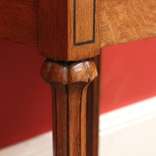 Load image into Gallery viewer, x SOLD Antique Oak and Marble Top French Bedside Table, Lamp Side Bedside Cabinet B10995