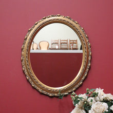 Load image into Gallery viewer, Vintage Gilt Frame Mirror, Wall Mirror. Italian Gilt Timber Plaster Oval Mirror B11059