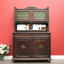 Load image into Gallery viewer, x SOLD Antique French Oak Sideboard 2 Height Cabinet Cupboard, One of 2 available. B10213a
