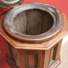 Load image into Gallery viewer, x SOLD Antique French Oak Baptismal Font. Antique French Church Gothic Baptism Font. B11030