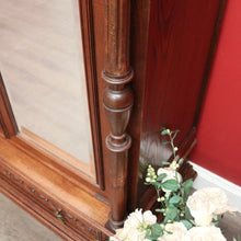 Load image into Gallery viewer, x SOLD Antique French Armoire, Antique Brittany Oak and Mirror 2 Door Wardrobe Cupboard. B10253