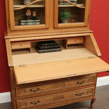 Load image into Gallery viewer, x SOLD Vintage French Secretaire Bureau, Chest of Drawers Bookcase Desk Pull out Slides B10470