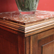 Load image into Gallery viewer, x SOLD Antique French Oak and Marble Bedside Table, Bedside Cupboard, Lamp Table B10869