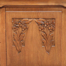 Load image into Gallery viewer, x SOLD Antique French Dressing Table, Mirror Back Sideboard, Cabinet, Cupboard in Oak B10629