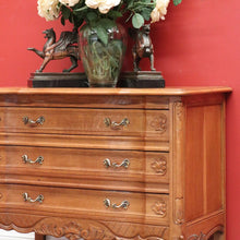 Load image into Gallery viewer, x SOLD Vintage French Chest of Drawers, Square Parquetry Top Chest of 3 Drawers B10905
