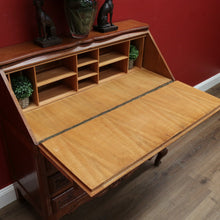 Load image into Gallery viewer, x SOLD Vintage French Oak Writing Bureau, Office Desk, Desk with Drawers Below c1940 B10961