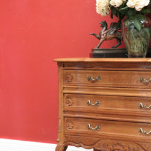 Load image into Gallery viewer, x SOLD Vintage French Chest of Drawers, Square Parquetry Top Chest of 3 Drawers B10905