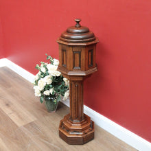 Load image into Gallery viewer, x SOLD Antique French Oak Baptismal Font. Antique French Church Gothic Baptism Font. B11030