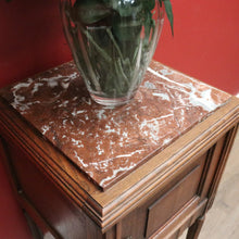 Load image into Gallery viewer, x SOLD Antique French Oak and Marble Bedside Table, Bedside Cupboard, Lamp Table B10869