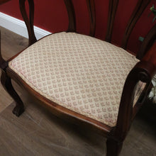 Load image into Gallery viewer, x SOLD Vintage French Armchair, French Mahogany 1950 Hall Chair Bedroom Chair Armchair B11057