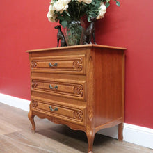 Load image into Gallery viewer, x SOLD Vintage French Chest of Drawers, 3 Drawer Hall Cabinet Cupboard Chest of Drawers B10951