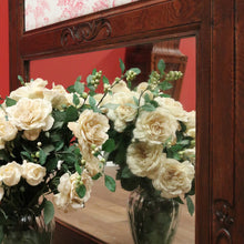 Load image into Gallery viewer, x SOLD Antique French Oak Mirror, Mantle Mirror, French Trumeau Mirror, Toile Fabric B10746