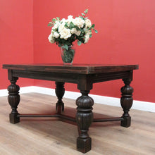 Load image into Gallery viewer, x SOLD Antique French Oak 2 Leaf Dining Table, Parquetry Top Extension Kitchen Table B11210