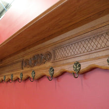Load image into Gallery viewer, x SOLD Vintage French Coat Rack for Coats Umbrellas Hats Bags and Scarves. Brass Hooks B10558