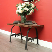 Load image into Gallery viewer, x SOLD Vintage French Spanish Medieval Style Coffee Table, Hand Forged Iron and Oak. B9943