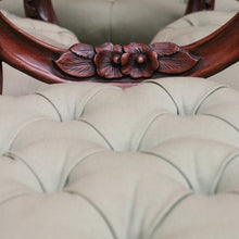 Load image into Gallery viewer, x SOLD Set of 6 Antique English Dining Chairs, Mahogany Balloon Back Kitchen Chairs B10796
