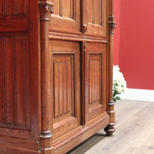 Load image into Gallery viewer, x SOLD Antique Church Cabinet, Antique 4 Door Gothic French Cupboard Sideboard Cabinet B10755