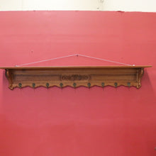 Load image into Gallery viewer, x SOLD Vintage French Coat Rack for Coats Umbrellas Hats Bags and Scarves. Brass Hooks B10558