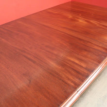 Load image into Gallery viewer, x SOLD Antique English Mahogany Dining Table, 2 Leaf Extension Kitchen Table and Winder. B9862