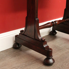 Load image into Gallery viewer, x SOLD Antique English Works Table, Lamp Bedside Table, Antique Mahogany Sewing Table B10313