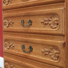 Load image into Gallery viewer, x SOLD Vintage Chest of Drawers, French 4 Drawer Hall Cabinet Cupboard, Lingerie Chest B10954