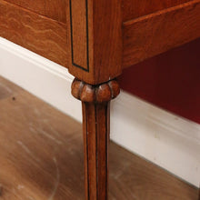 Load image into Gallery viewer, x SOLD Antique Oak and Marble Top French Bedside Table, Lamp Side Bedside Cabinet B10995