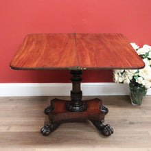 Load image into Gallery viewer, x SOLD Antique English Mahogany Tea Table, Sofa Table, Fold Over Games Card Table B10651