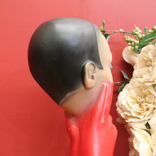 Load image into Gallery viewer, x SOLD Christian Dior Paris Glove Face Mannequin, 1930-1950 Shop Display Mannequin Red B10477