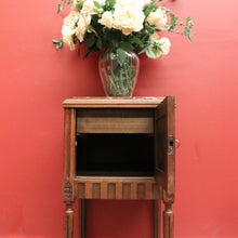 Load image into Gallery viewer, x SOLD Antique French Oak and Marble Bedside Table, Bedside Cupboard, Lamp Table B10869