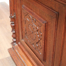 Load image into Gallery viewer, x SOLD Antique French Country Hall Cabinet, French Oak Drinks Cupboard, Side or Foyer Cabinet B10883