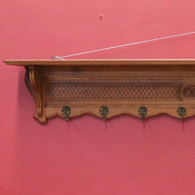Load image into Gallery viewer, x SOLD Vintage French Coat Rack for Coats Umbrellas Hats Bags and Scarves. Brass Hooks B10558