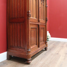 Load image into Gallery viewer, x SOLD Antique Church Cabinet, Antique 4 Door Gothic French Cupboard Sideboard Cabinet B10755