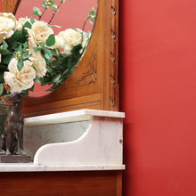 Load image into Gallery viewer, x SOLD Antique French Dressing Table, Mirror Back Sideboard, Cabinet, Cupboard in Oak B10629