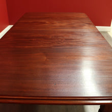 Load image into Gallery viewer, x SOLD Antique English Mahogany Dining Table, 2 Leaf Extension Kitchen Table and Winder. B9862