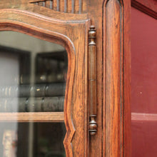 Load image into Gallery viewer, x SOLD Vintage French Oak with 4 Carved Doors 2 drawers Bookcase China Display Cabinet B10699