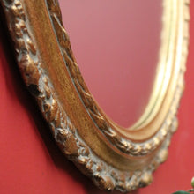 Load image into Gallery viewer, Vintage Gilt Frame Mirror, Wall Mirror. Italian Gilt Timber Plaster Oval Mirror B11059
