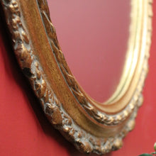 Load image into Gallery viewer, x SOLD Vintage Gilt Frame Mirror, Wall Mirror. Italian Gilt Timber Plaster Oval Mirror B11059