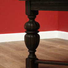 Load image into Gallery viewer, x SOLD Antique French Oak 2 Leaf Dining Table, Parquetry Top Extension Kitchen Table B11210