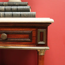 Load image into Gallery viewer, x SOLD Pair of Antique Bedside Tables, French Walnut, Gilt Brass Lamp Tables, Bedsides B11124