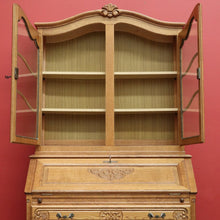 Load image into Gallery viewer, x SOLD Vintage French Secretaire Bureau, Chest of Drawers Bookcase Desk Pull out Slides B10470
