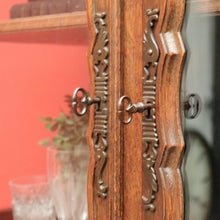 Load image into Gallery viewer, x SOLD Vintage French Oak with 4 Carved Doors 2 drawers Bookcase China Display Cabinet B10699