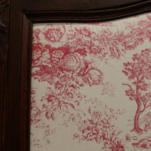 Load image into Gallery viewer, x SOLD Antique French Oak Mirror, Mantle Mirror, French Trumeau Mirror, Toile Fabric B10746