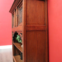 Load image into Gallery viewer, x SOLD Antique French Sacrament Cabinet, Church, Court Cabinet, Sideboard Bookcase Oak. B10330