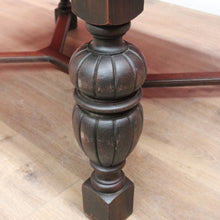 Load image into Gallery viewer, x SOLD Antique French Oak 2 Leaf Dining Table, Parquetry Top Extension Kitchen Table B11210