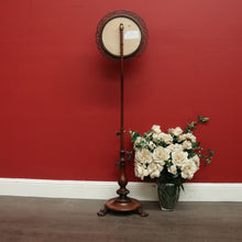Load image into Gallery viewer, x SOLD Antique English Pole Screen, Tapestry Pole Screen Needle Work Stand in Rosewood. B10354